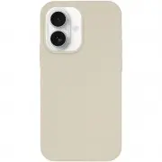 Чехол Silicone Case Full Protective (AA) NO LOGO для Apple iPhone 16 (6.1") Бежевый / Antique White
