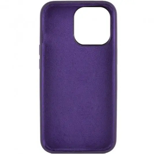 Чехол Silicone Case Full Protective (AA) NO LOGO для Apple iPhone 16 Pro (6.3") Фиолетовый / Elderberry - изображение 3