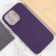 Чехол Silicone Case Full Protective (AA) NO LOGO для Apple iPhone 16 Pro (6.3") Фиолетовый / Elderberry