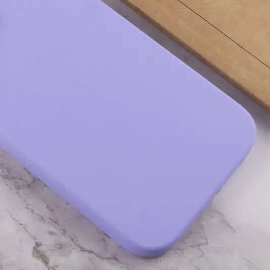 Чехол Silicone Case Full Protective (AA) NO LOGO для Apple iPhone 16 Pro (6.3") Сиреневый / Dasheen - изображение 1