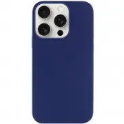 Чехол Silicone Case Full Protective (AA) NO LOGO для Apple iPhone 16 Pro (6.3") Синий / Deep navy