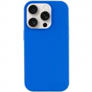 Чехол Silicone Case Full Protective (AA) NO LOGO для Apple iPhone 16 Pro (6.3") Синий / Capri Blue