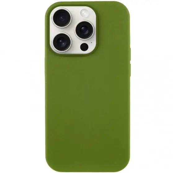 Чохол Silicone Case Full Protective (AA) NO LOGO для Apple iPhone 16 Pro (6.3") Зелений / Dark Olive