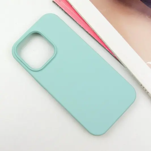 Чехол Silicone Case Full Protective (AA) NO LOGO для Apple iPhone 16 Pro Max (6.9") Бирюзовый / Beryl - изображение 1