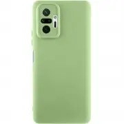 Чохол TPU GETMAN Liquid Silk Full Camera для Xiaomi Redmi Note 10 Pro / 10 Pro Max Зелений / Pistachio