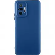 Чохол TPU GETMAN Liquid Silk Full Camera для Xiaomi Redmi Note 10 Pro / 10 Pro Max Синій / Navy Blue