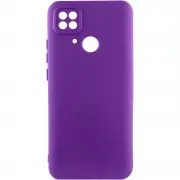 Чехол TPU GETMAN Liquid Silk Full Camera для Xiaomi Redmi 10C Фиолетовый / Purple