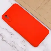 Чехол TPU GETMAN Liquid Silk Full Camera для Xiaomi Redmi 9A Красный / Red