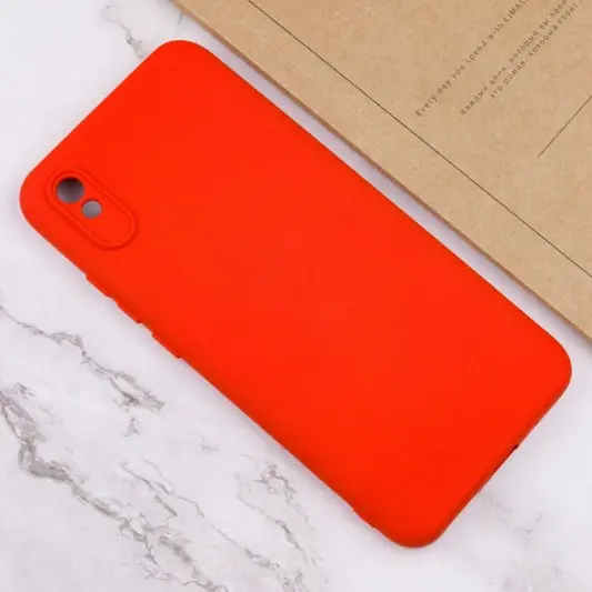 Чехол TPU GETMAN Liquid Silk Full Camera для Xiaomi Redmi 9A Красный / Red - изображение 2