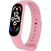 Силіконовий ремінець для Xiaomi Mi Band 7/6/5/4/3 Рожевий / Pink