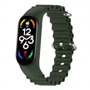 Ремешок Ocean Band для Xiaomi Mi Band 9/8 Зеленый / Dark Olive