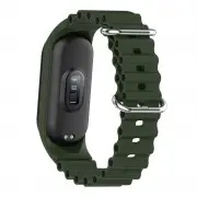 Ремінець Ocean Band для Xiaomi Mi Band 9/8 Зелений / Dark Olive