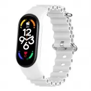 Ремешок Ocean Band для Xiaomi Mi Band 9/8 Белый / White