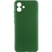 Чехол TPU GETMAN Liquid Silk Full Camera для Samsung Galaxy A04 Зеленый / Dark green