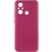 Чохол TPU GETMAN Liquid Silk Full Camera для Xiaomi Redmi 12C Бордовий / Marsala