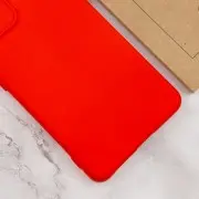 Чехол TPU GETMAN Liquid Silk Full Camera для Xiaomi Redmi 12C Красный / Red