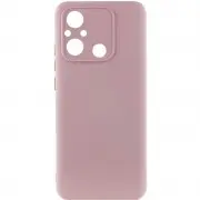 Чехол TPU GETMAN Liquid Silk Full Camera для Xiaomi Redmi 12C Розовый / Pink Sand