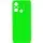 Чехол TPU GETMAN Liquid Silk Full Camera для Xiaomi Redmi 12C Салатовый / Neon Green