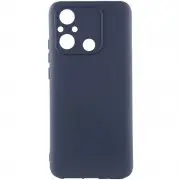 Чехол TPU GETMAN Liquid Silk Full Camera для Xiaomi Redmi 12C Синий / Midnight Blue