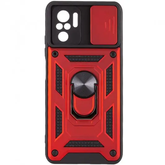 Ударопрочный чехол Camshield Serge Ring для Xiaomi Redmi Note 10 / Note 10s / Poco M5s Красный - изображение 1