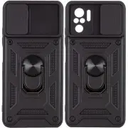 Ударопрочный чехол Camshield Serge Ring для Xiaomi Redmi Note 10 / Note 10s / Poco M5s Черный