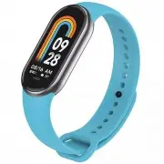 Силиконовый ремешок для Xiaomi Mi Band 8/9 Голубой / Blue