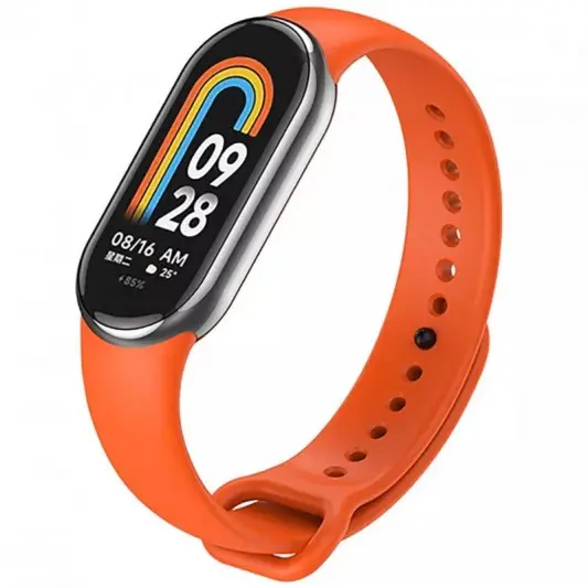 Силіконовий ремінець для Xiaomi Mi Band 8/9 Помаранчевий / Orange