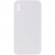 Silicone Case Square Full Camera Protective (AA) NOLOGO для Apple iPhone XS Max (6.5") Белый / White