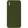 Silicone Case Square Full Camera Protective (AA) NOLOGO для Apple iPhone XS Max (6.5") Зелений / Dark Olive