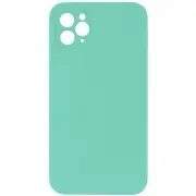 Silicone Case Square Full Camera Protective (AA) NOLOGO для Apple iPhone 11 Pro (5.8") Бірюзовий / Turquoise
