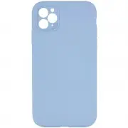 Silicone Case Square Full Camera Protective (AA) NOLOGO для Apple iPhone 11 Pro (5.8") Блакитний / Lilac Blue