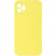 Silicone Case Square Full Camera Protective (AA) NOLOGO для Apple iPhone 11 Pro (5.8") Жовтий / Yellow