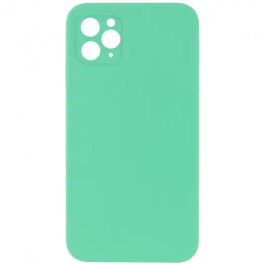 Silicone Case Square Full Camera Protective (AA) NOLOGO для Apple iPhone 11 Pro (5.8") Зелений / Spearmint