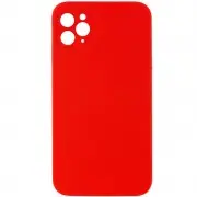 Silicone Case Square Full Camera Protective (AA) NOLOGO для Apple iPhone 11 Pro (5.8") Червоний / Red