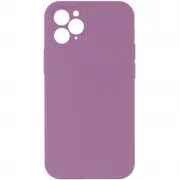Silicone Case Square Full Camera Protective (AA) NOLOGO для Apple iPhone 11 Pro (5.8") Ліловий / Lilac Pride