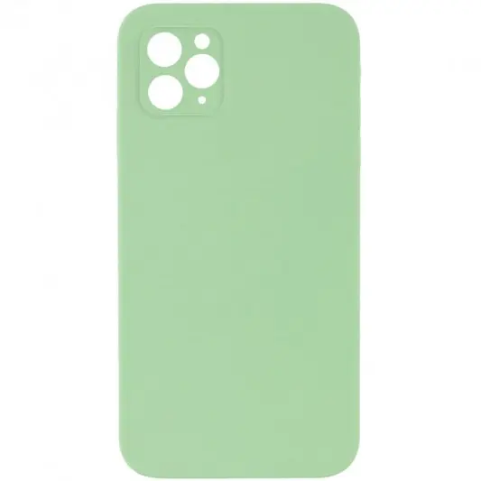 Silicone Case Square Full Camera Protective (AA) NOLOGO для Apple iPhone 11 Pro (5.8") Мятный / Mint