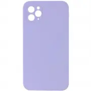 Silicone Case Square Full Camera Protective (AA) NOLOGO для Apple iPhone 11 Pro (5.8") Бузковий / Dasheen