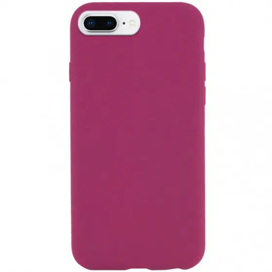 Чехол Silicone Case Full Protective (AA) NO LOGO для Apple iPhone 7 plus / 8 plus (5.5") Бордовый / Maroon