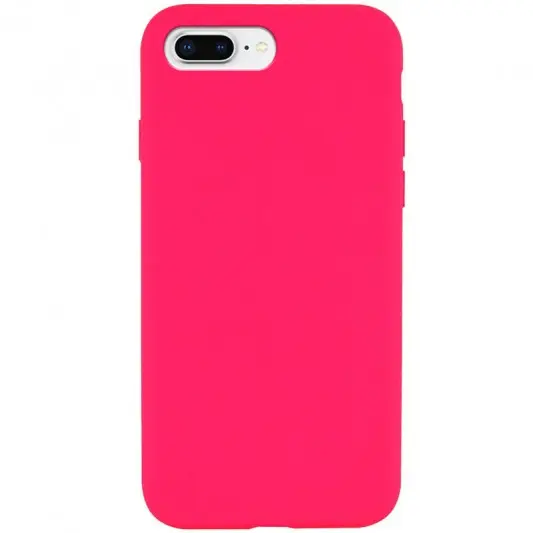 Чехол Silicone Case Full Protective (AA) NO LOGO для Apple iPhone 7 plus / 8 plus (5.5") Розовый / Barbie pink
