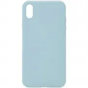 Чохол Silicone Case Full Protective (AA) NO LOGO для Apple iPhone X / XS (5.8") Бірюзовий / Turquoise