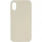 Чехол Silicone Case Full Protective (AA) NO LOGO для Apple iPhone XS Max (6.5") Бежевый / Antique White