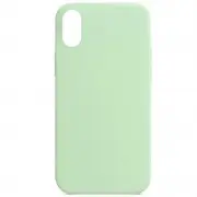 Чехол Silicone Case Full Protective (AA) NO LOGO для Apple iPhone XS Max (6.5") Зеленый / Pistachio