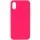 Чехол Silicone Case Full Protective (AA) NO LOGO для Apple iPhone XS Max (6.5") Розовый / Barbie pink