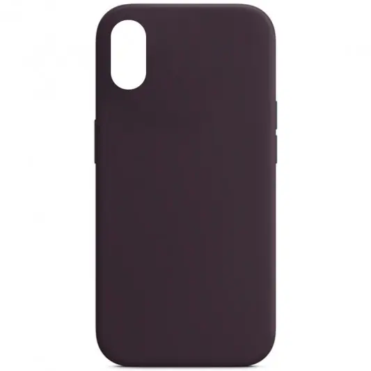 Чехол Silicone Case Full Protective (AA) NO LOGO для Apple iPhone XS Max (6.5") Фиолетовый / Elderberry