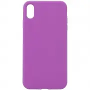 Чохол Silicone Case Full Protective (AA) NO LOGO для Apple iPhone XS Max (6.5") Фіолетовий / Grape