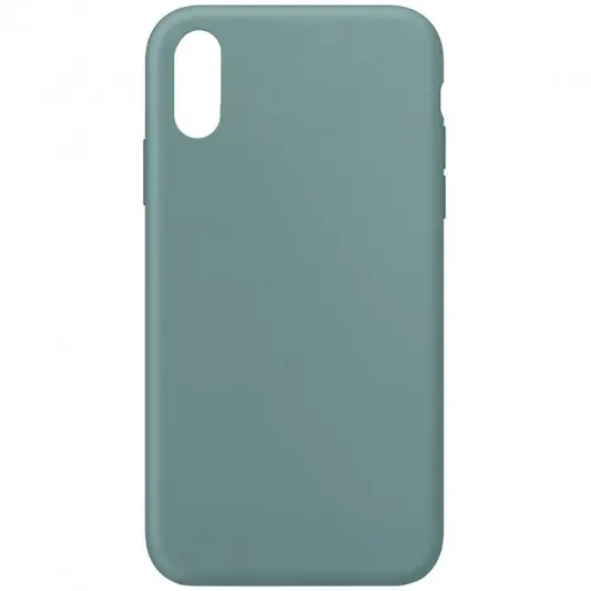 Чехол Silicone Case Full Protective (AA) NO LOGO для Apple iPhone XS Max (6.5") Зеленый / Cactus