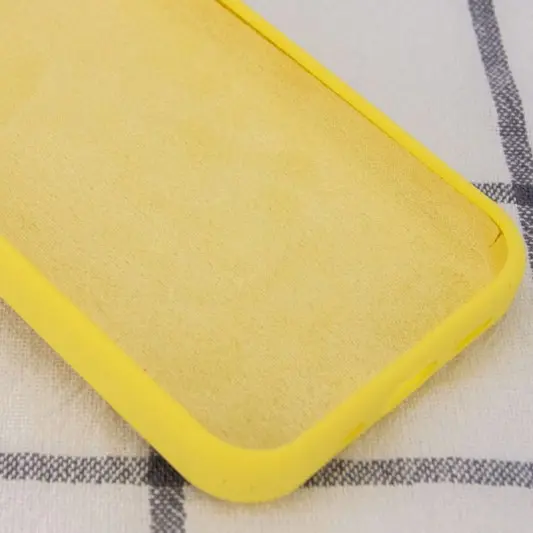 Чохол Silicone Case Full Protective (AA) NO LOGO для Apple iPhone 15 Plus (6.7") Жовтий / Yellow - зображення 2 