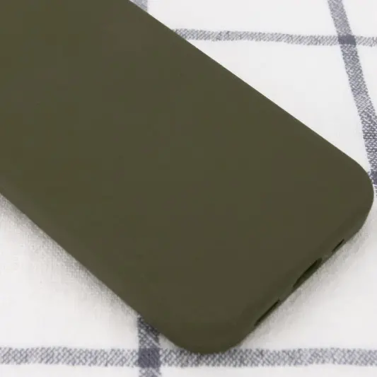 Чохол Silicone Case Full Protective (AA) NO LOGO для Apple iPhone 15 Plus (6.7") Зелений / Dark Olive - зображення 2 