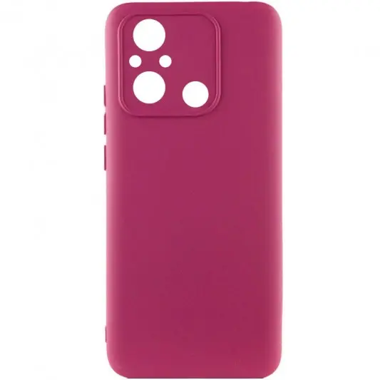 Чехол Silicone Cover Lakshmi Full Camera (AA) для Xiaomi Redmi 12C / Poco C55 Бордовый / Marsala