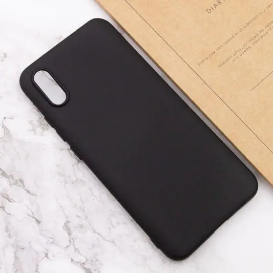 Чехол Silicone Cover Lakshmi (AA) для Xiaomi Redmi 9A Черный / Black - изображение 2